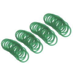 1″ x 1/20″ 500 Pcs Green Elastics Rubber Bands for Office File Folder