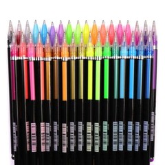 Glitter Metallic Gel Pen Set Coloring Neon Pens Set 48 Pack