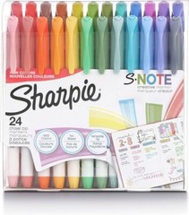 SHARPIE S-Note Creative Markers, Pastel Highlighters, Art Marker Set 24 Count