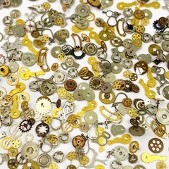 25 Unique Watch Gears Part Steampunk Lot Altered Art Movements Watchmaker Repair
