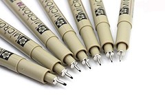 Sakura Pigma Micron pen 005 Black ink marker felt 1 Count (Pack of 8),