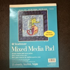 Strathmore 100 Series Youth Mixed Media Pad, 9 x 12 in, 15 Sheets, White