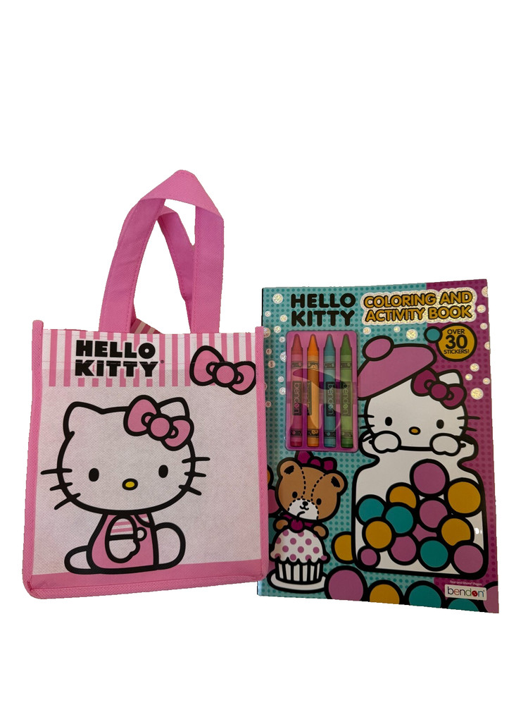 Hello Kitty Coloring & Activity Book W/ Mini Tote Bag