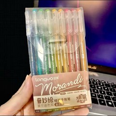 The Coloring Set: Pack of 9 L. Morandi Gel Pens & 24 Pg Animal Coloring Book