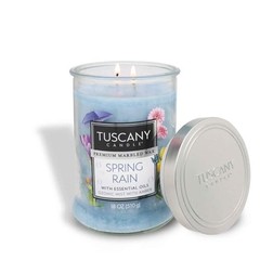 Tuscany Candle Spring Rain® Long-Lasting Scented 1.13 Pound (Pack of 1), Blue