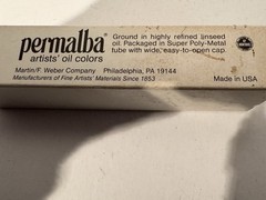 Permalba Artists’ Oil Color-Bob Ross Alizarin Crimson 5 Fl.oz Vintage