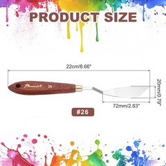 Pack of 1 Palette Knife No.26, 8.6″ Long Palette Knives