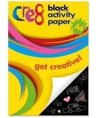 Cre8 A4 Black Activity Paper 80gsm (60shts)