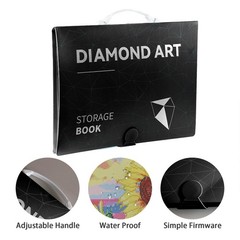A2 Diamond Painting Storage Book Diamond Art Portfolio Book Plastic Sleeves