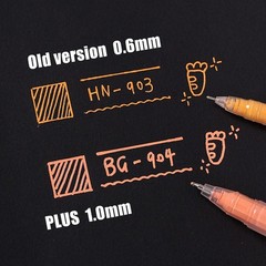 6 PCS Acrylic Gel Pens 1.0mm Fine Point Marker Quick Dry Drawing Art Sketch