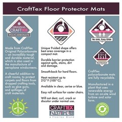 CraftTex 9Mat Chair Mat for Hard Floors Blue 38″ x 39″