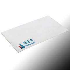 Sibe-R Plastic Supply℠ WHITE POLYSTYRENE 24″ X 24″ PLASTIC SHEET ^