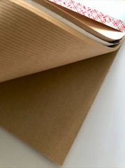 Seawhite EcoKraft Sketchbook A3 Large 50 Sheets Brown Ribbed 88gsm Kraft Paper