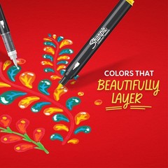 Creative Markers, Water-Based Acrylic, Brush Tip, Assorted Colors, 12 Count –…