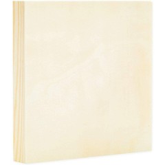 Wood Painting Panels 6 Pack 6×6 Inch Unfinished Pine Square Art Canvas Boards