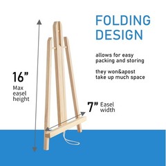 16 Inch Wood Easel Stand Tabletop Display A Frame Artist Wood Easel Stand
