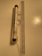 MULTIFUNCTION ROLLER RULER, 30CM, SCHOOL STATIONERY zat