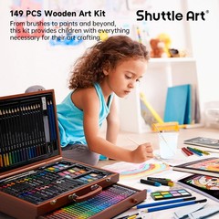 149 Piece Deluxe Art Set, Art Supplies in Wooden Case, Painting Drawing Art K…