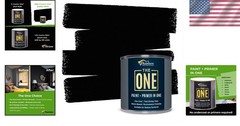 Durable 8.5 Fl Oz Black Matte Spray Paint & Primer for Indoor & Outdoor Use