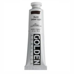 Golden Acrylic 2 Oz Burnt Umber Light