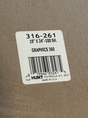 New Bienfang Graphics 360 Rag Translucent Marker Paper Pad 19″x24″ 100 Sheets