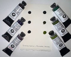 Sloppy babies…Primatek 6 Color Dot sheets – Daniel Smith Extra Fine Watercolors