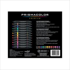 Premier Doubleended Art Markers Fine And Chisel Tip 12 Pack
