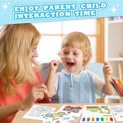 Paint with Water Coloring Books for Toddlers, Traffic Theme Mess Free Watercolor
