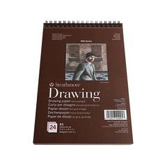 Strathmore 400 Drawing Block, 24 Sheets, 14.7 x 21 cm, 130 g/m², Cream