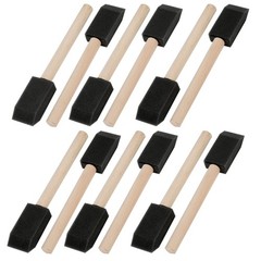 1 Inch Foam Paint Brushes, 12 Pack – High Density Poly Sponge Brushes for Pai…