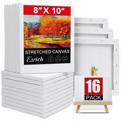 ESRICH Canvas for Painting 8×10, 16 Pack 16 Packs-1Sizes( 8*10in), White