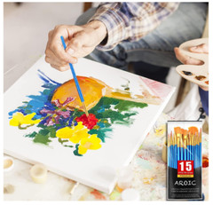 Best Model Miniature Paint Brushes Small Detail Art Paint Brush With Set 15 Pcs