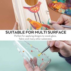 Juego de pintura acrílica de gran volumen de 14 colores (16,9 oz, 500 ml) Rich.