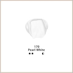 White Acrylic Paint, Pearl White (120Ml / 4.05Oz) Tubes, Art Craft Paints for Ca