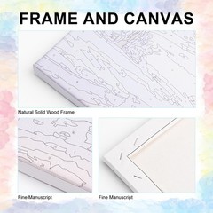 Framed Paint by Numbers Kit for Adults Beginner & Kids Ages 8-12, Mountain Paint