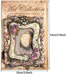 30PCS Vintage Scrapbook Paper Photo Frames for Junk Journal Collage DIY Crafts