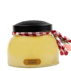A Cheerful Giver – Toasted Eggnog Mama Scented Glass Jar Candle 22 oz, Cream