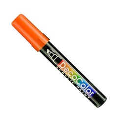 UCHIDA 315-C-7 Marvy Deco Color Chisel Tip Acrylic Paint Marker, Orange