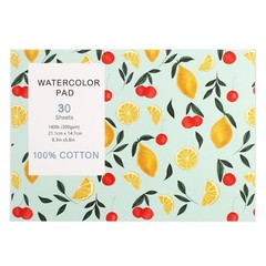 30 Sheets Watercolor Paper Pad, A5 (8.3 x 5.8) Cold Press Watercolor Paper, 140