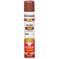 Rust-Oleum “Stops Rust” Rusty Metal Primer, 24 oz Flat Rusty Metal Red- 353346