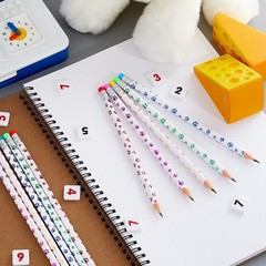 Chinco 200 Pcs Paw Print Pencils Dog Paw Wooden Writing Novelty Pencils Erasers