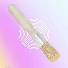 Round Bristle Brushes for Painting Crafts with Wooden Handle
