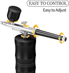 Kit de aerógrafo con compresor portátil de 48 PSI, de alta presión y antiobstruc