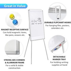 Portable Adjustable Tripod Whiteboard Easel Home Office Classroom W/ Accessories