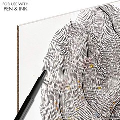 Ampersand Art Supply Primed Smooth Artist Panel | 12″ x 16″ | 1/8″ Flat Profi…