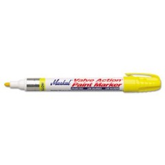 Laco Industries Inc 96821 Valve Action Paint Marker, Yellow