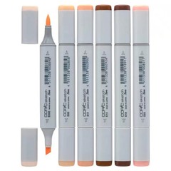 Copic Sketch, Alcohol Markers, 6pc Set, Skin Tone Edition