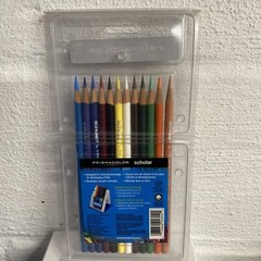 Prismacolor 12 Colored Pencils Blendable Smooth Coverage Scholar New Sealed!!