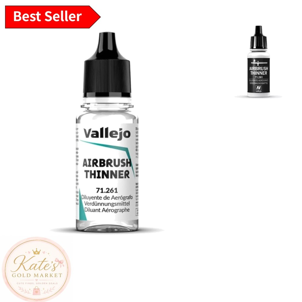 Professional Airbrush Thinner for Acrylic Paints, 18 ml – Non-Toxic & Waterproof