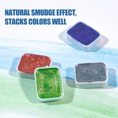 Watercolor Paint Set 20 Colors Shifting Metallic Glitter Shimmer For Artists